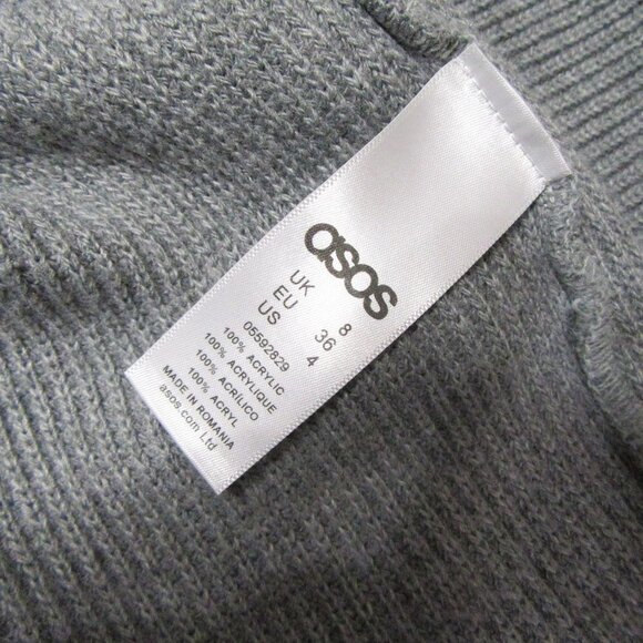 ASOS Grey Short Sleeve Sweater Dress - Picture 10 of 10